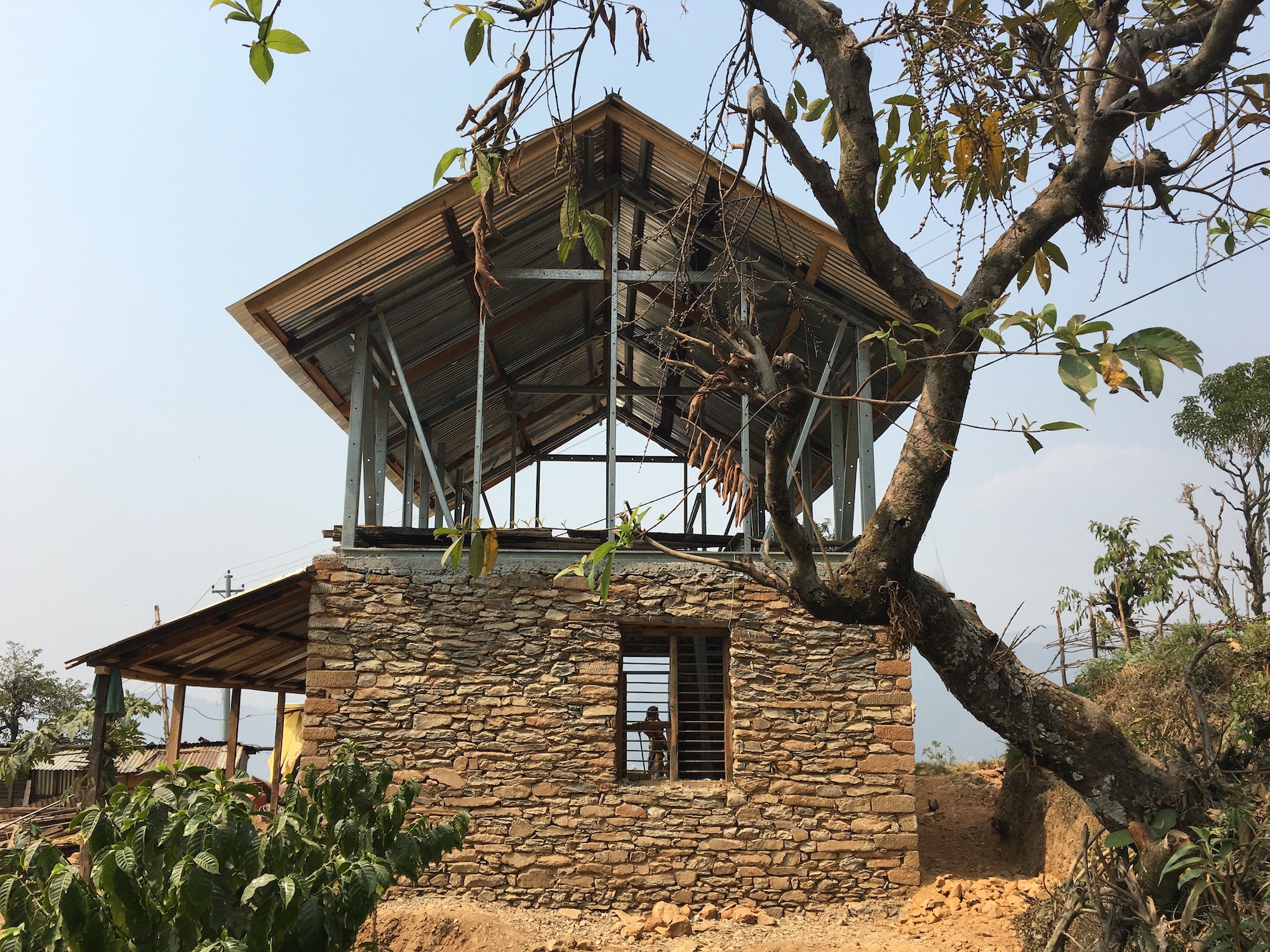 常民建筑，尼泊尔未来之村重建，尼泊尔，2015，常民建筑供图。